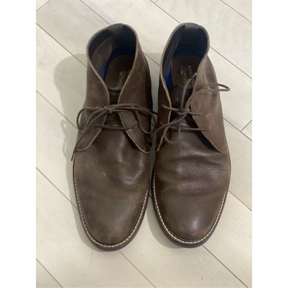 Bostonian Brown Leather Lace Up Plain Toe Brogue Dress Boots Mens US size 9 M main image 6
